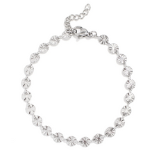 Load image into Gallery viewer, 18K PVD Gold or Stainless Steel Starburst Chain Bracelet - Various
