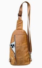 Load image into Gallery viewer, Roma Leather Cowhide Leather Sling Bag with Adjustable Shoulder Strap  - Various
