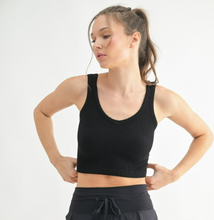 Load image into Gallery viewer, Ribbed Seamless Cropped Tank - Various
