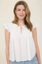 Load image into Gallery viewer, Front Tie Pleated Top- Various
