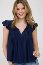 Load image into Gallery viewer, Front Tie Pleated Top- Various
