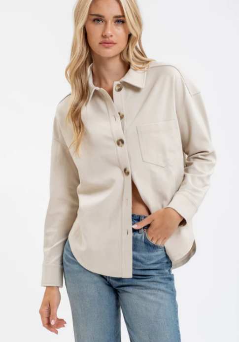 Classic Solid Shacket - Various