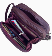 Load image into Gallery viewer, Roma Leather Cowhide Leather Hybrid Crossbody Shoulder Bag  - Various
