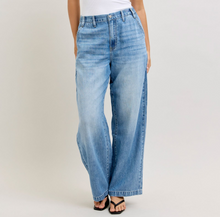 Load image into Gallery viewer, Judy Blue High Waist Light Wash Wide Leg Baggy Trouser - Plus + Regular 1/16/25
