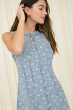 Load image into Gallery viewer, Floral Washed Denim Mini Dress + Jean Jacket - Perfectly Paired Separates
