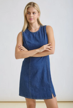 Load image into Gallery viewer, Classic Medium Wash Denim Mini Dress
