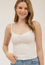 Load image into Gallery viewer, Laced Trim Cami Tank - Various
