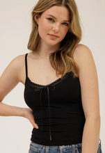 Load image into Gallery viewer, Laced Trim Cami Tank - Various
