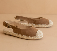 Load image into Gallery viewer, The Massa Espadrille Flat in Brown + Natural
