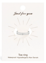 Load image into Gallery viewer, Double Toe Ring - Stainless Steel + 18K PVD Coated - Adjustable One Size
