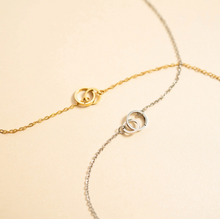 Load image into Gallery viewer, 18K Gold PVD Stainless Steel Intertwined Rings Necklace - Various
