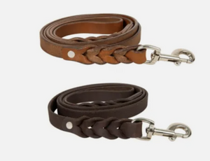 Myra Leather Twist Dog Leash