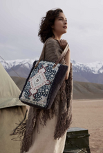 Load image into Gallery viewer, Myra Homestyle Warmth Embroidered Tote Bag
