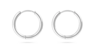Classic Huggie Hoop Earring - Gold + Silver - Various Sizes