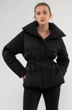 Cinch Waist Puffer Jacket - Various