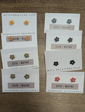 Load image into Gallery viewer, Small Floral Stud Babes - Various Colorways
