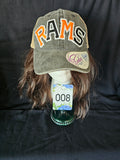 Spirit Wear Hats with Patches - Pre-Made - Various -  Traditional Trucker, Ponytail Trucker, Ponytail Hat