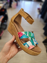Load image into Gallery viewer, Corkys Rom Com Floral Wedge with Corkys Comfort Insole
