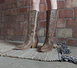 Corkys Glitzy Rhinestone Boot in Gold