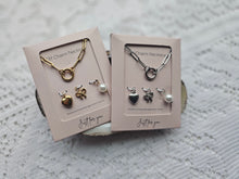 Load image into Gallery viewer, Charm Necklace Gift Sets - 18K Gold PVD Stainless Steel - Gold + Silver - Various
