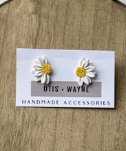 Load image into Gallery viewer, White + Yellow Daisy Babes - Dangle + Studs
