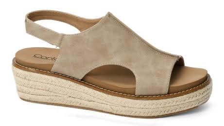 Corkys Ready or Not Wedge in Taupe - 2