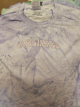 Load image into Gallery viewer, Groovy Caffeinated Comfort Colors T-shirt in Distressed Amethyst
