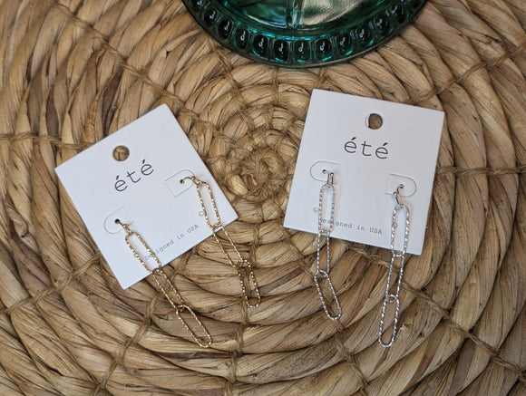 Paperclip Chain Earring - Various