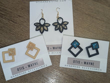 Load image into Gallery viewer, Marbled Statement Stud + Dangle - Various
