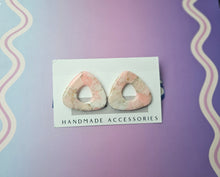 Load image into Gallery viewer, Marbled Statement Stud + Dangle - Various
