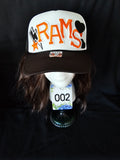Spirit Wear Hats with Patches - Pre-Made - Various -  Traditional Trucker, Ponytail Trucker, Ponytail Hat