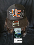 Spirit Wear Hats with Patches - Pre-Made - Various -  Traditional Trucker, Ponytail Trucker, Ponytail Hat