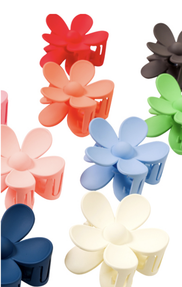 Groovy Flower Claw Clip - Assorted Colors