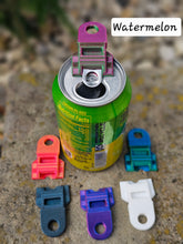 Load image into Gallery viewer, 3D Printed Pop Can Top Easy Open Can Opener &amp; Drink Cover- Various Colors - Handheld or Keychain - Linc Prints
