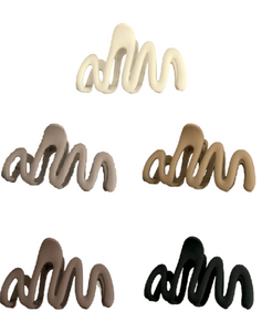 Matte Wave Claw Clip - Assorted Colors