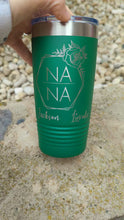 Load and play video in Gallery viewer, 20 oz Tumbler Custom Engraved Nana Hex with grandkids names
