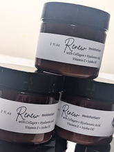 Load image into Gallery viewer, RENEW Facial Moisturizer with Collagen Peptides, Hyaluronic Acid, Vitamin E, Jojoba Oil
