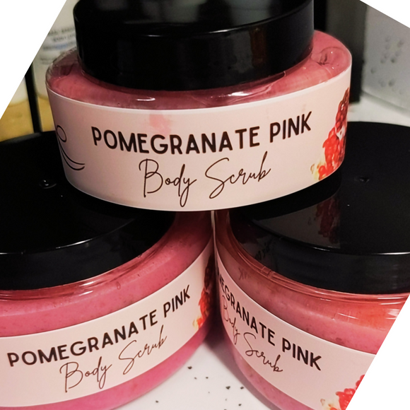 Pomegranate Pink Body Scrub