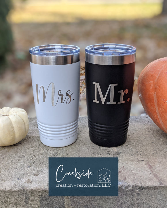 Mr. engraved 20oz Tumbler