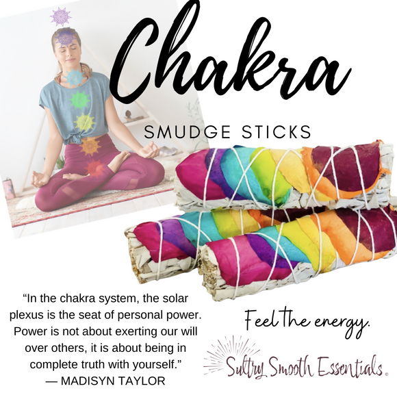 Charka Smudge Stick- White Sage + Rose