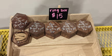 Load image into Gallery viewer, Grow Old With Me Walnut Single Ring Box
