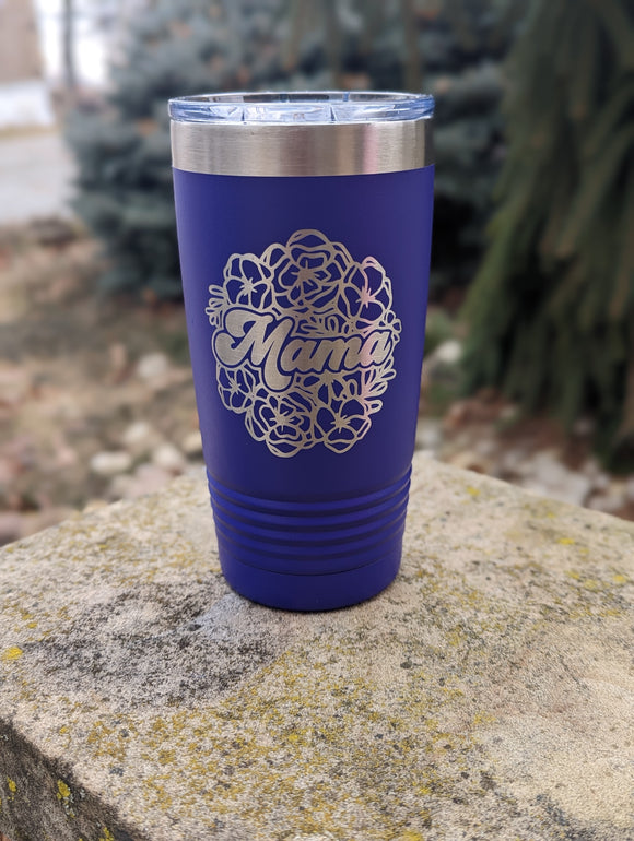 20 oz Retro Floral Mama tumbler