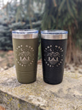 20 oz Engaved Camp More Worry Less