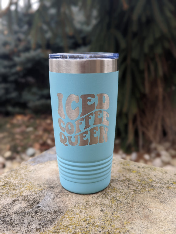 20 oz Iced Coffee Queen tumbler