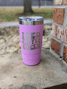 20 oz Iced Coffee Queen tumbler