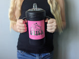10 oz Custom Stainless Steel Sippy Cup - Easter Chick