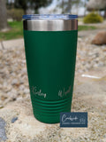 20 oz Tumbler Custom Engraved Nana Hex with grandkids names