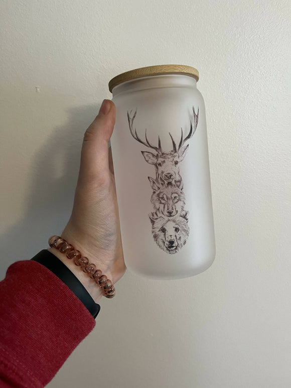 Glass Beer Can Tumbler