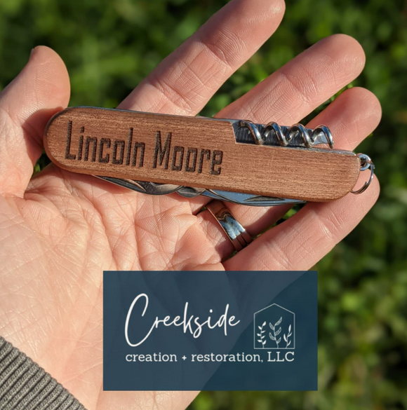 Custom Engraved pocket knife