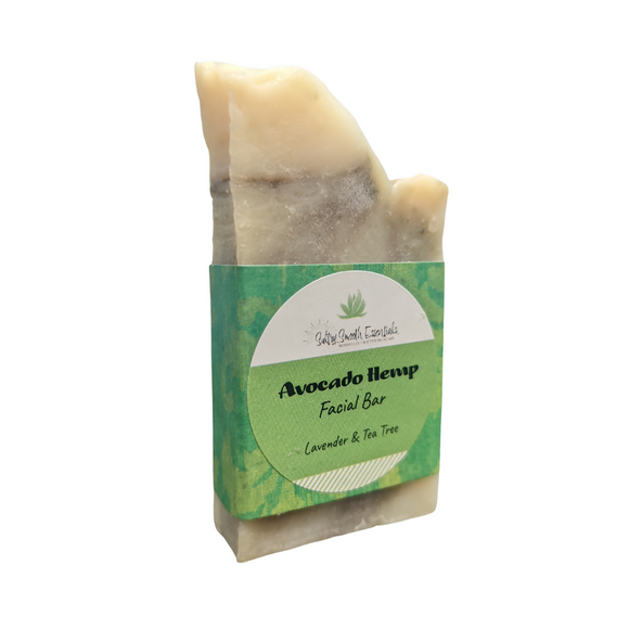 avocado hemp facial bar- white